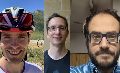 Photographs of Alex, Dan, and Mario