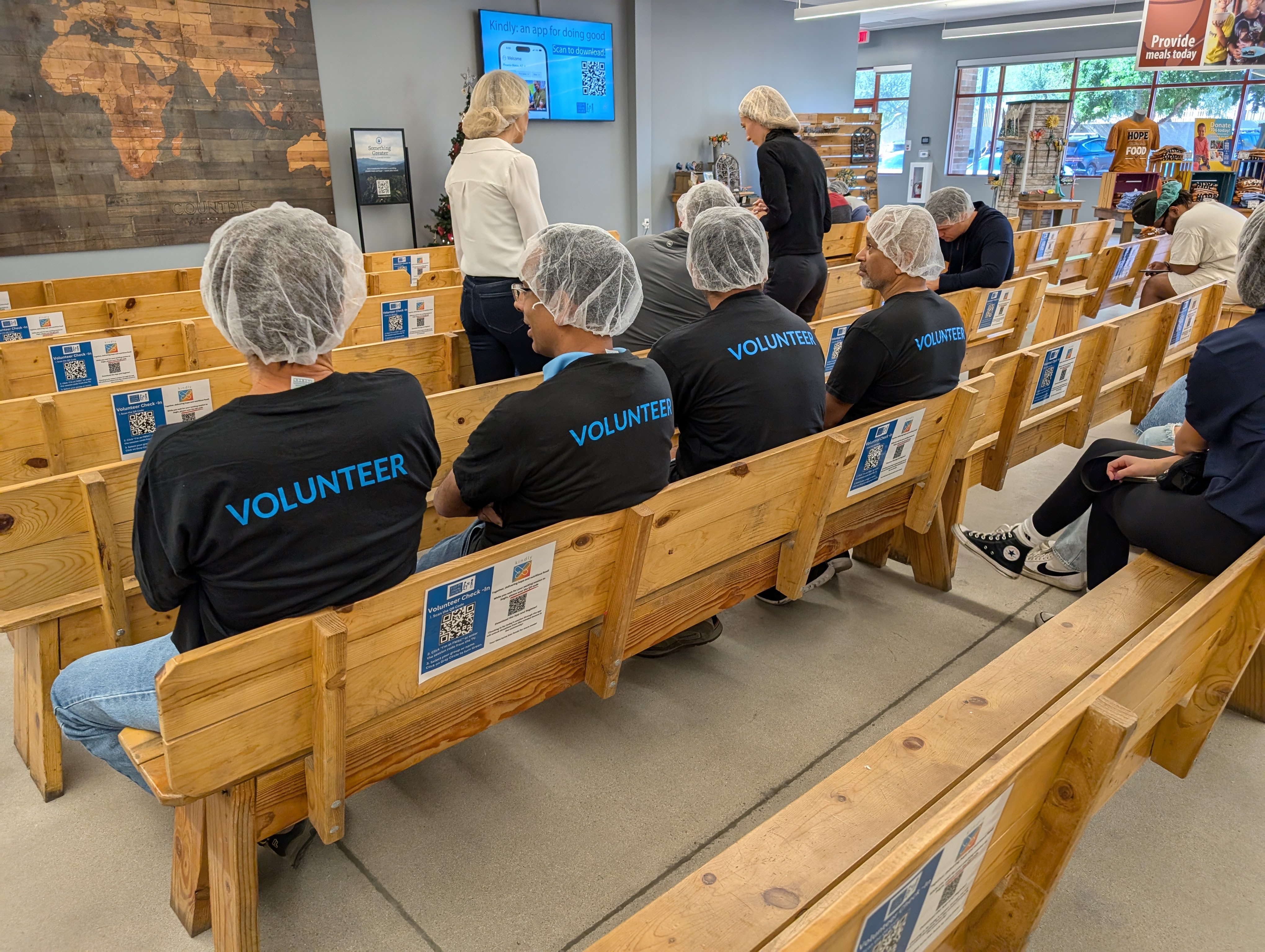 Volunteers at Arm