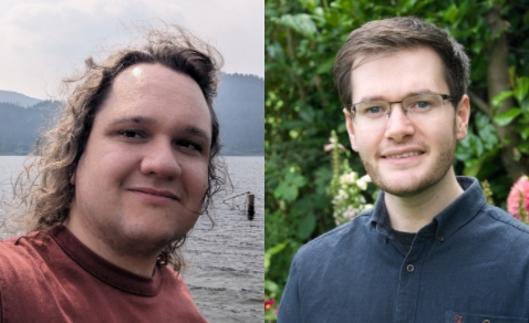 Photographs of Joshua Warburton and Liam O'Neil.