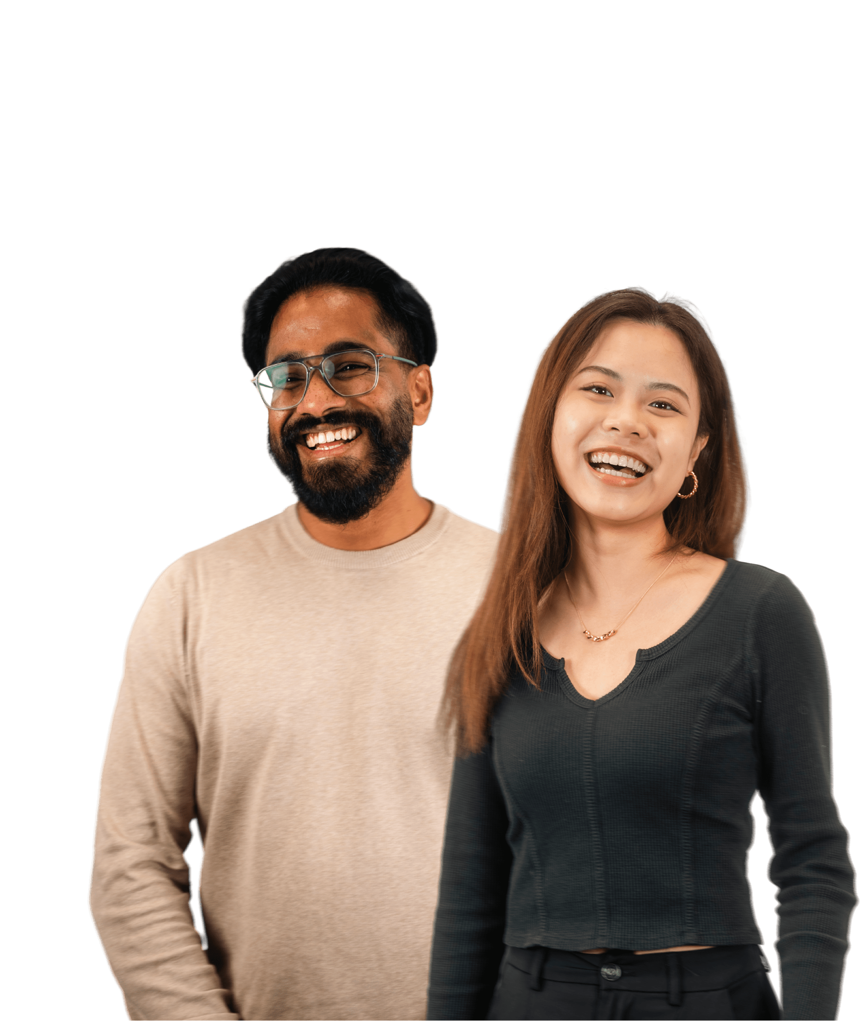 Employees looking at eachother