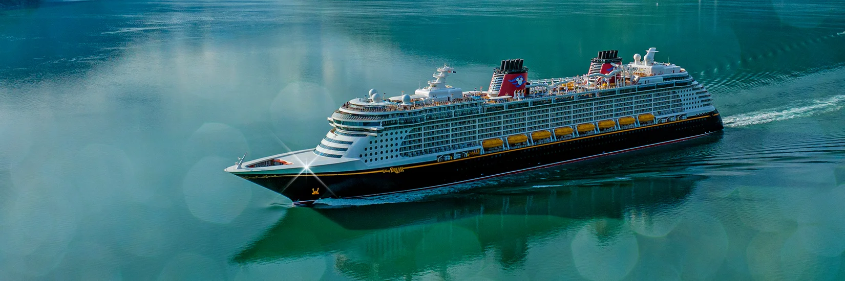 Disney Cruise Liner in the ocean