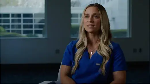 Team member sitting down to talk about being an IR Tech (Video)
