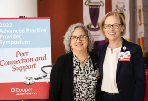 Two women at the 2022 Advanced Practice Provider Symposium