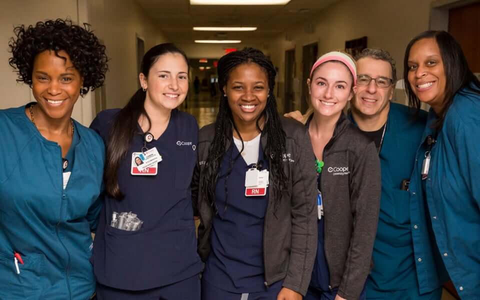 Group of diverse people smiling