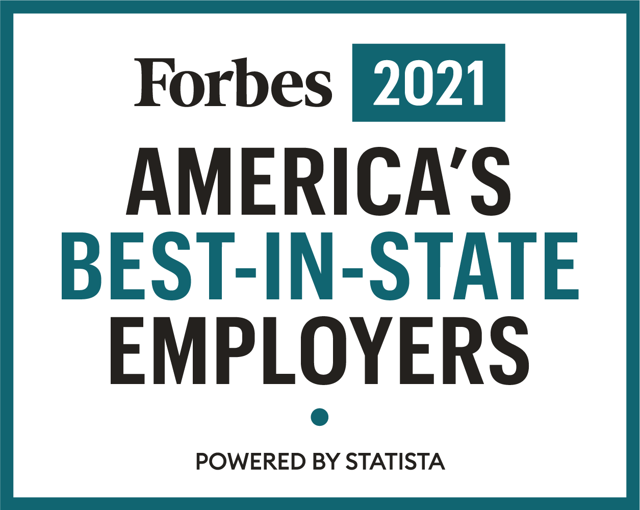 Forbes 2021 AMERICA BEST-IN-STATE EMPLOYERS