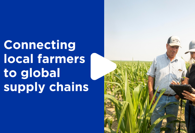Connecting local farmers to global supply chains.