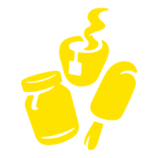 Foods icon in yellow