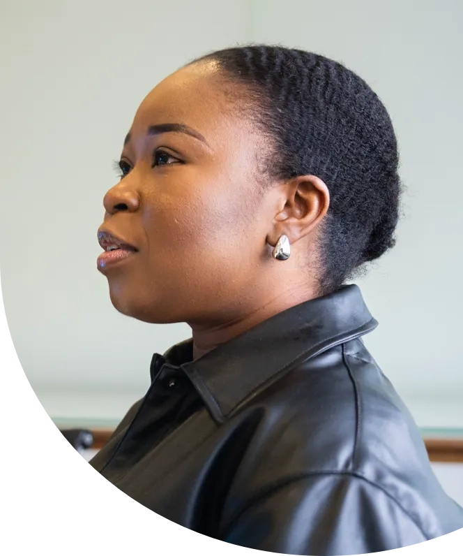 Employee in indoor space