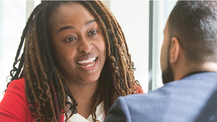 a black women talking