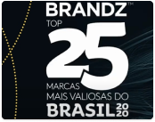 gráfico - Brandz Top 25 Marcas Mais Valiosas do Brasil 2020