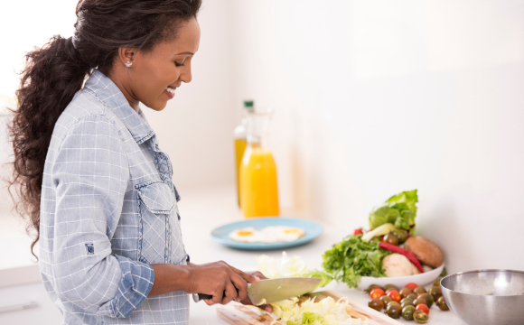 Image of woman cooking