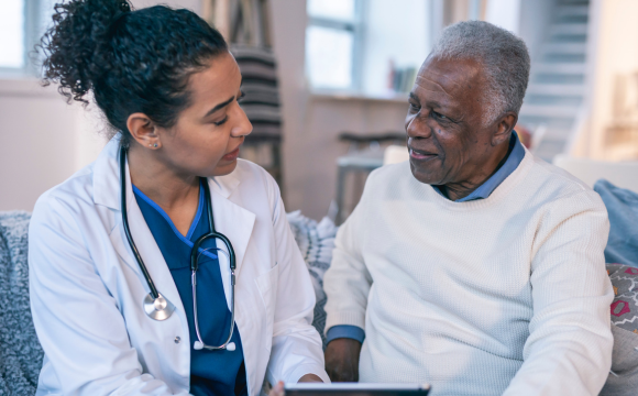 Image of doctor and patient