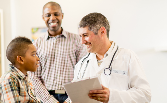 Image of doctor and patient