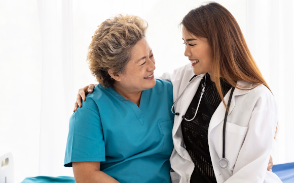 Image of doctor and patient