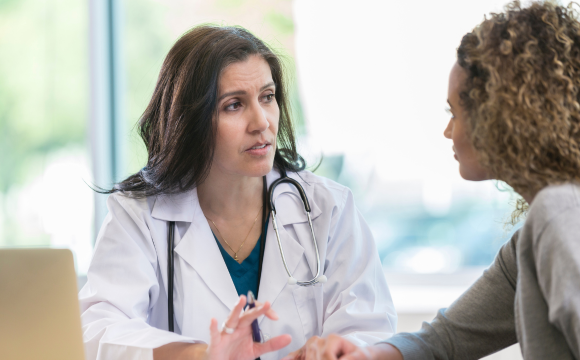 Image of doctor and patient