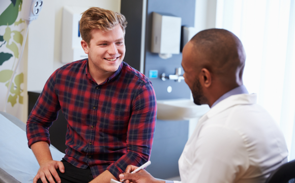 Image of doctor and patient