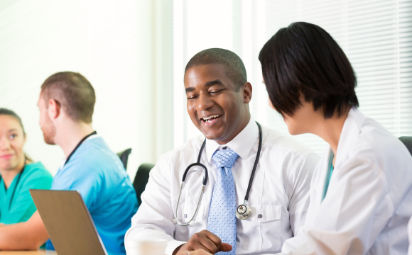 Doctors in conversation