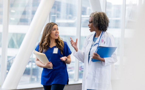 Doctors in conversation