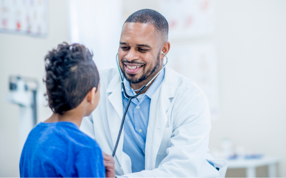 Image of doctor and patient