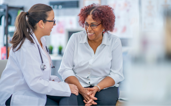 Image of doctor and patient