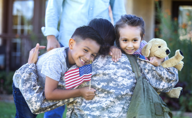Image of Military students