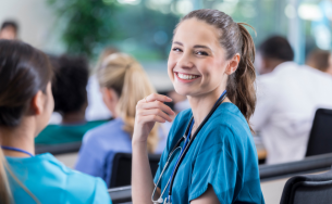 image of nursing student