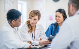 image of doctors in conversation