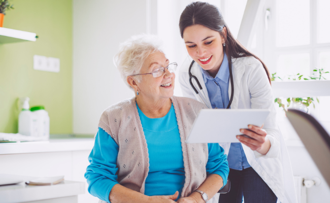image of provider and patient