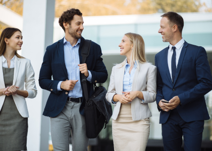 Leaders in discussion