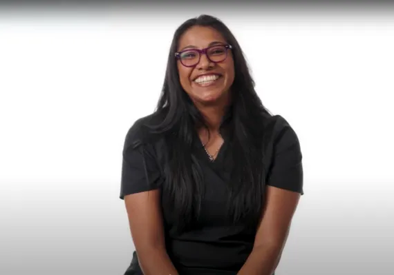 Woman smiling for the camera