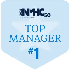 2026 NMHC 50 Top Managers award badge: ranked #1 Top Manager