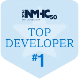 2026 NMHC 50 Top Developers award badge: ranked #1 Top Developer