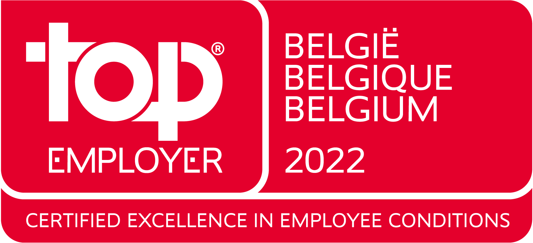 Belgium Top Employer 2022 logo