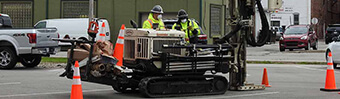 workers doing road construction