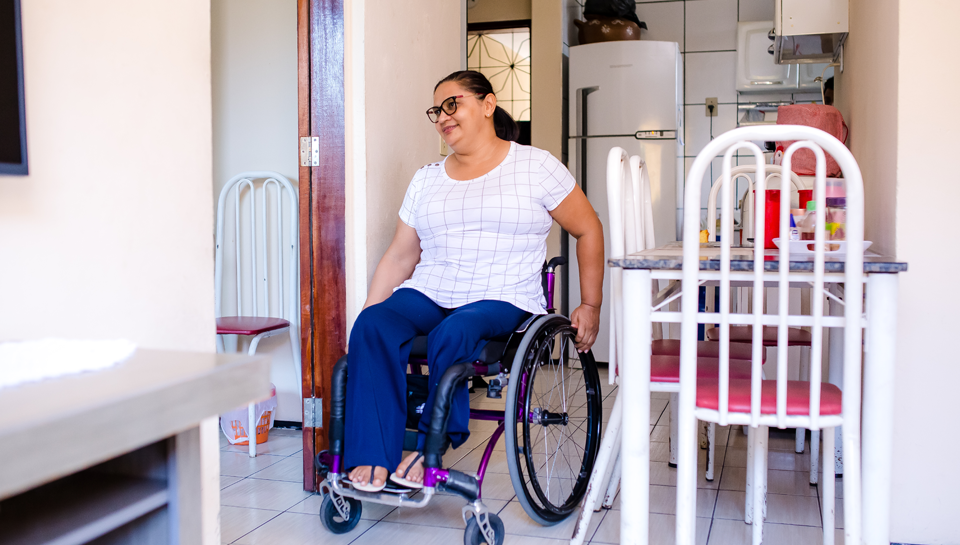 woman in wheelchair