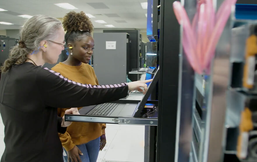 Women working together