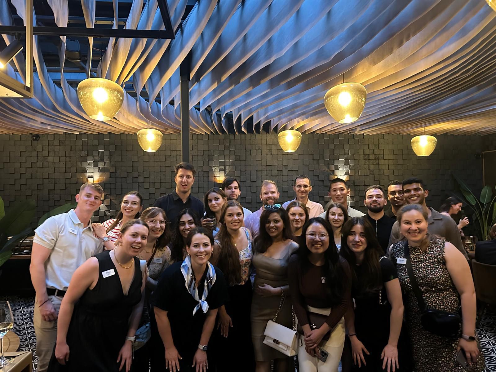 Margaret with team at networking event