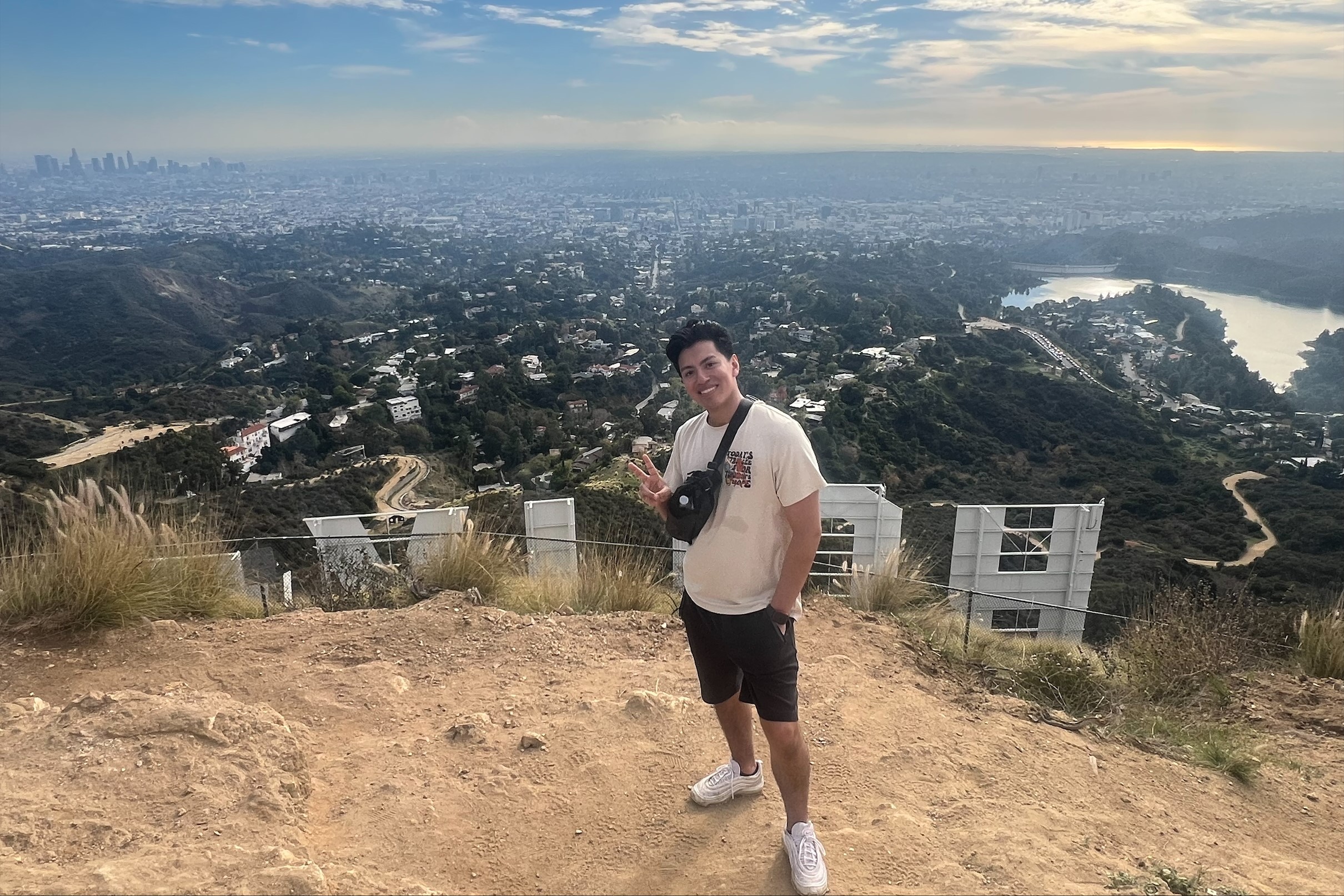 Eliel poses at an overlook.