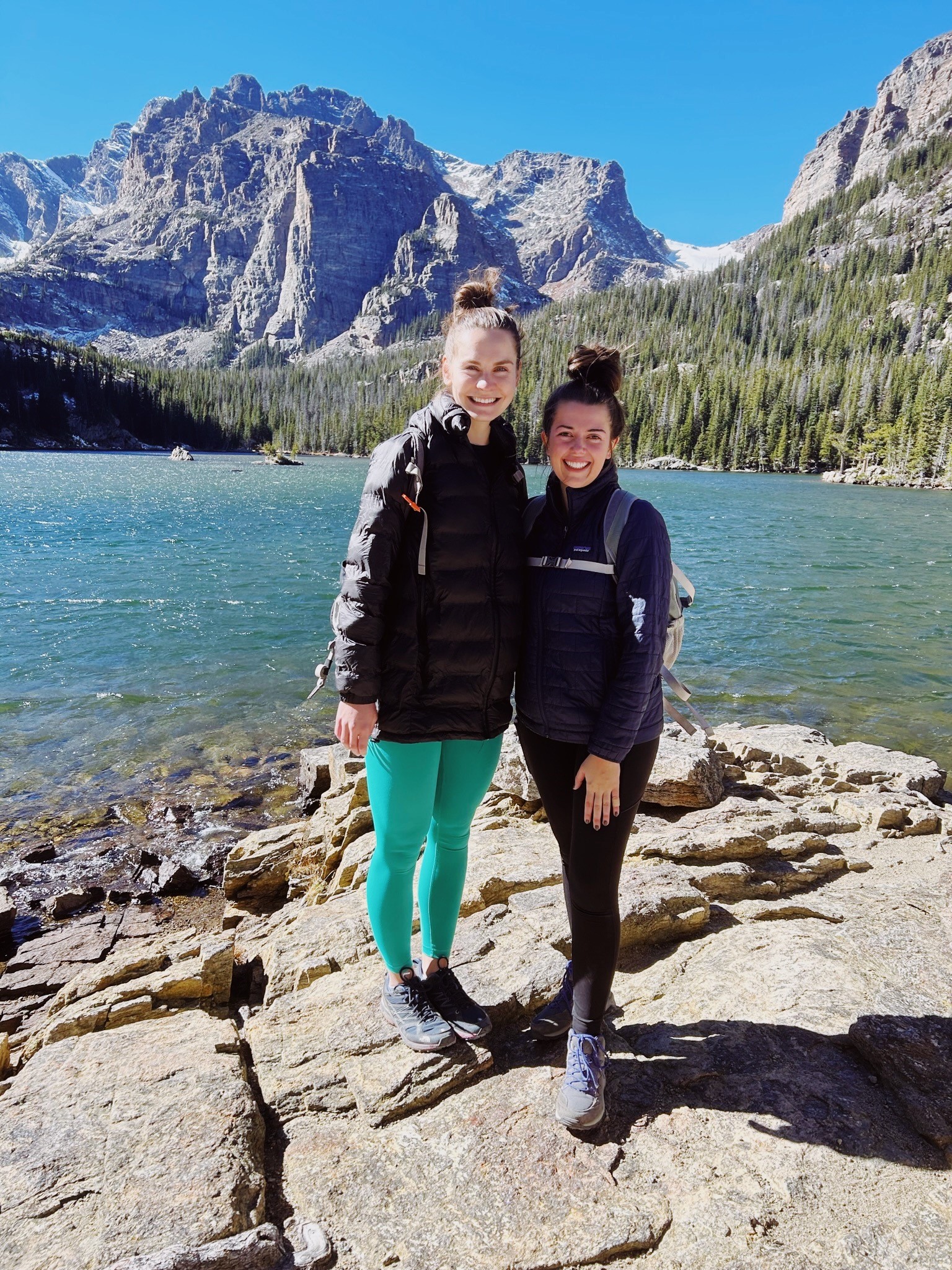 Emily hiking with her best friend, Cassidy, from SCDP