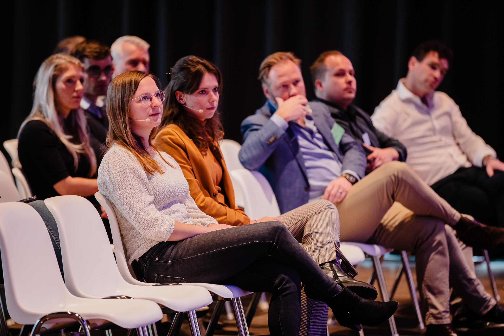 Femke pictured in the audience at an event