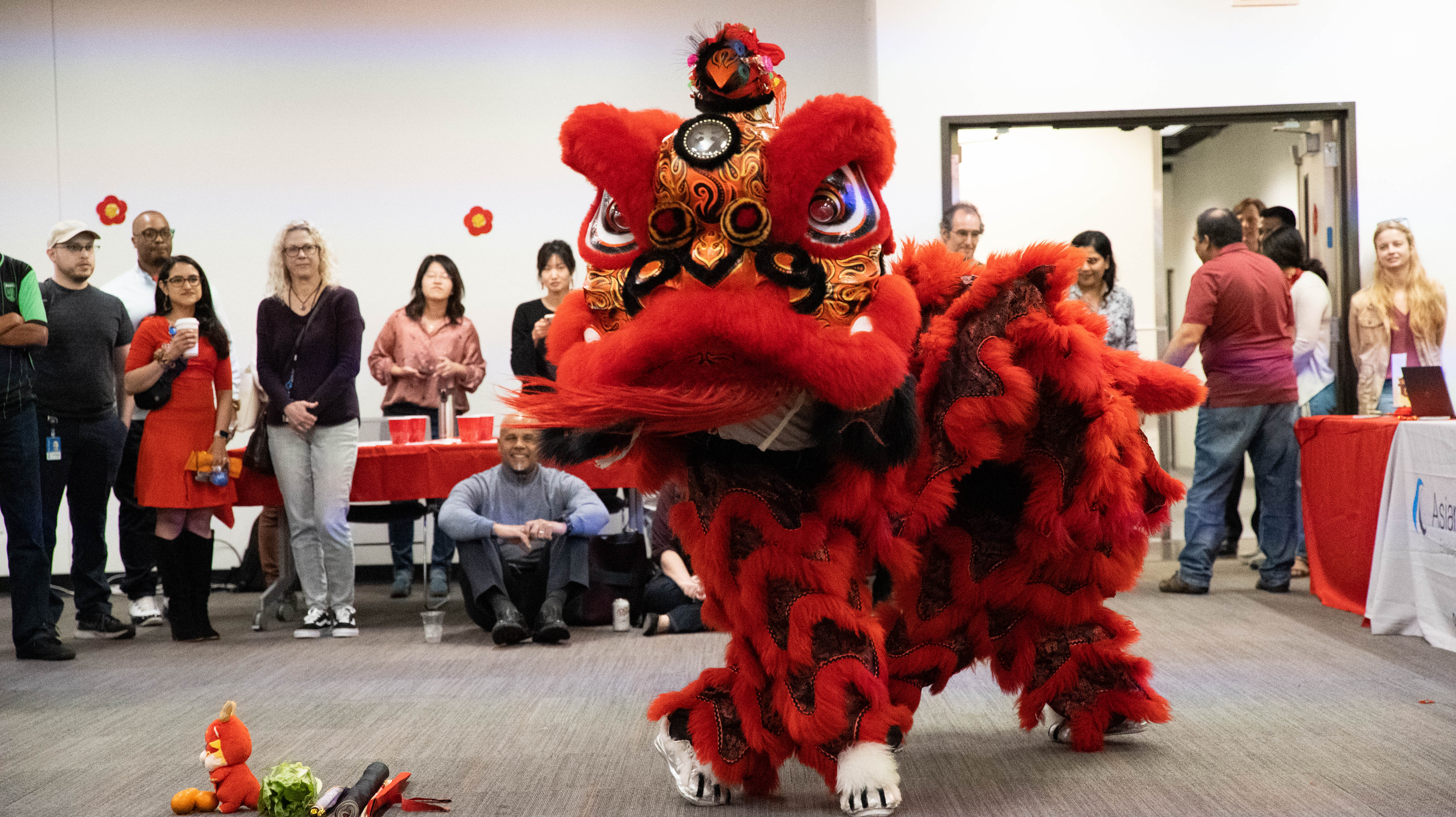 A dragon dance during the Lunar New Year Celebration at Dell Technologies.