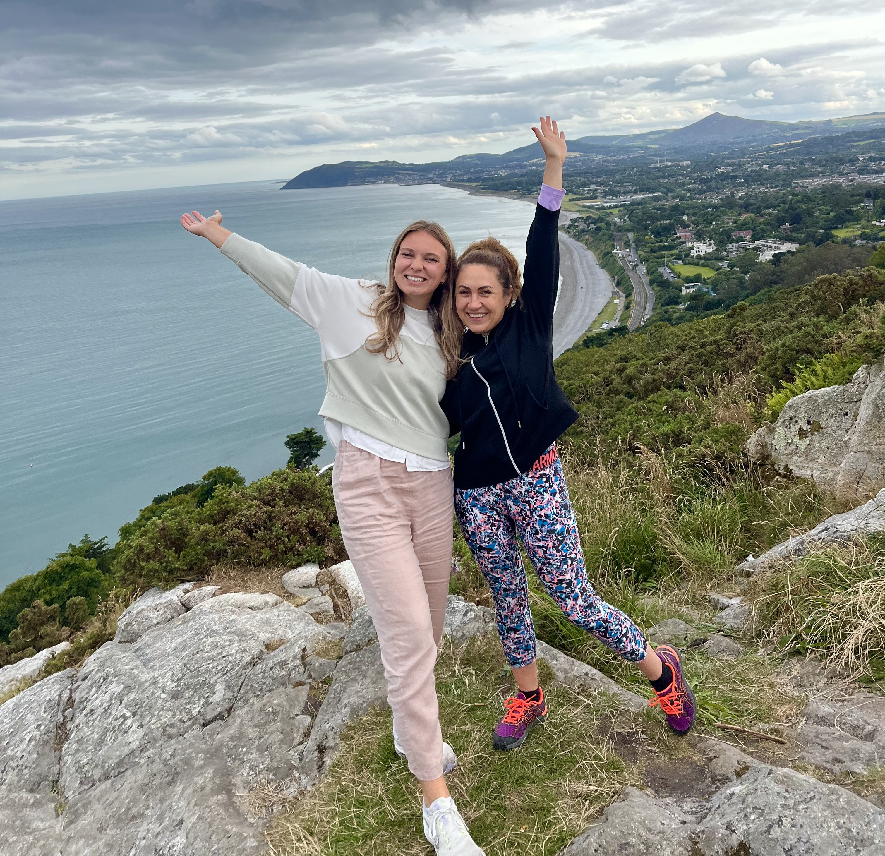 Melissa traveling in Ireland with a coworker