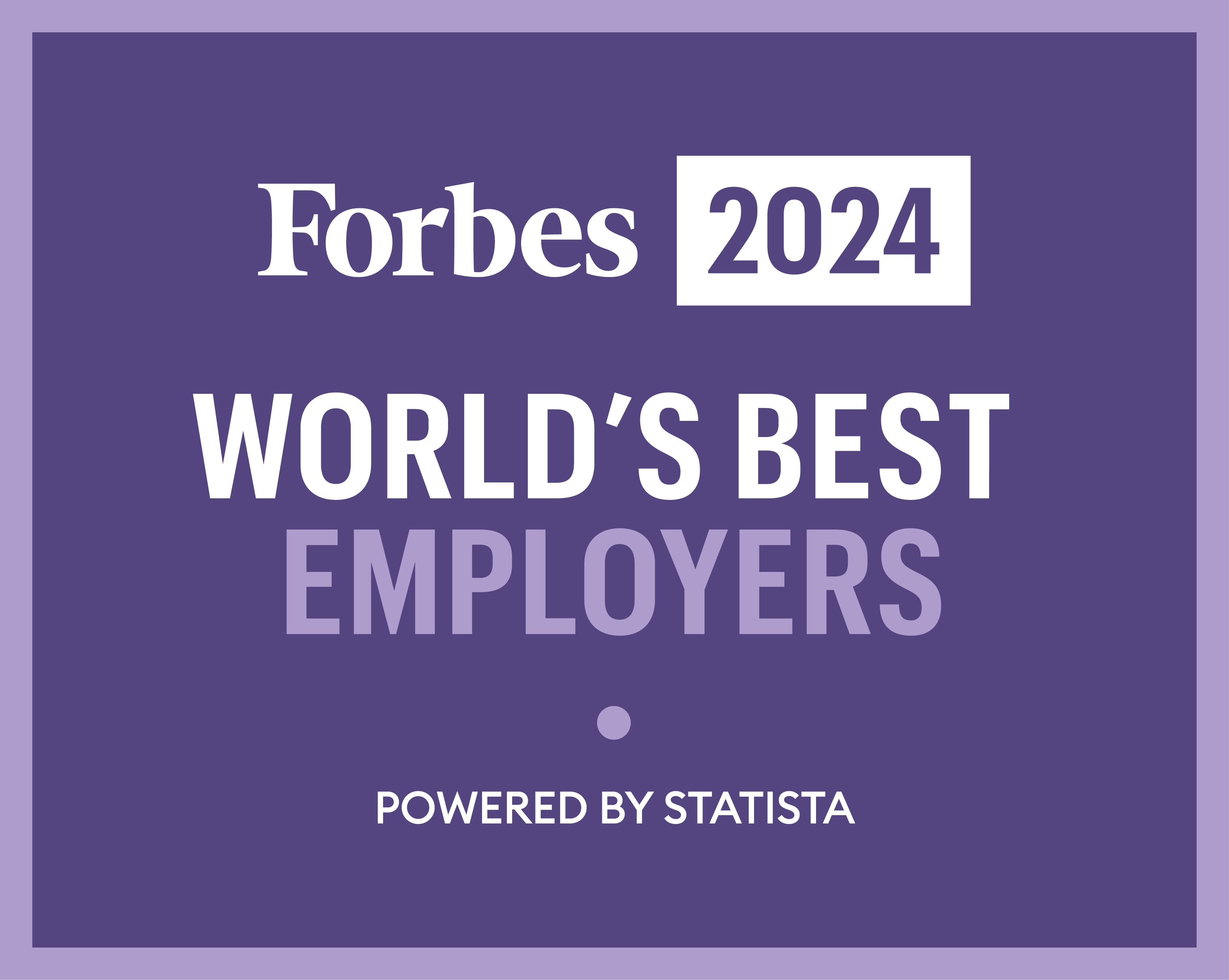 Forbes 2024, World's Best Employers, powered by Statista