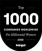 Top 1000 Companies Worldwide For Millennial Women 2018