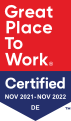 Great Place to work - Certified Oct 2021-Oct 2022 - DE