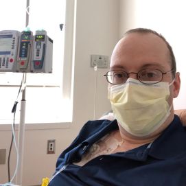 Bradley Carson receiving treatment for lymphoma