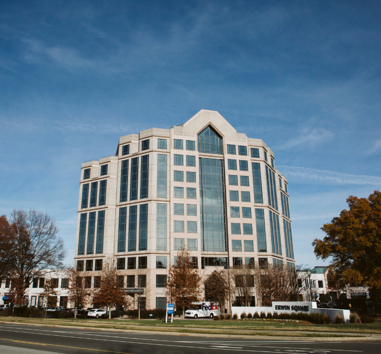 corporate services building in Durham.