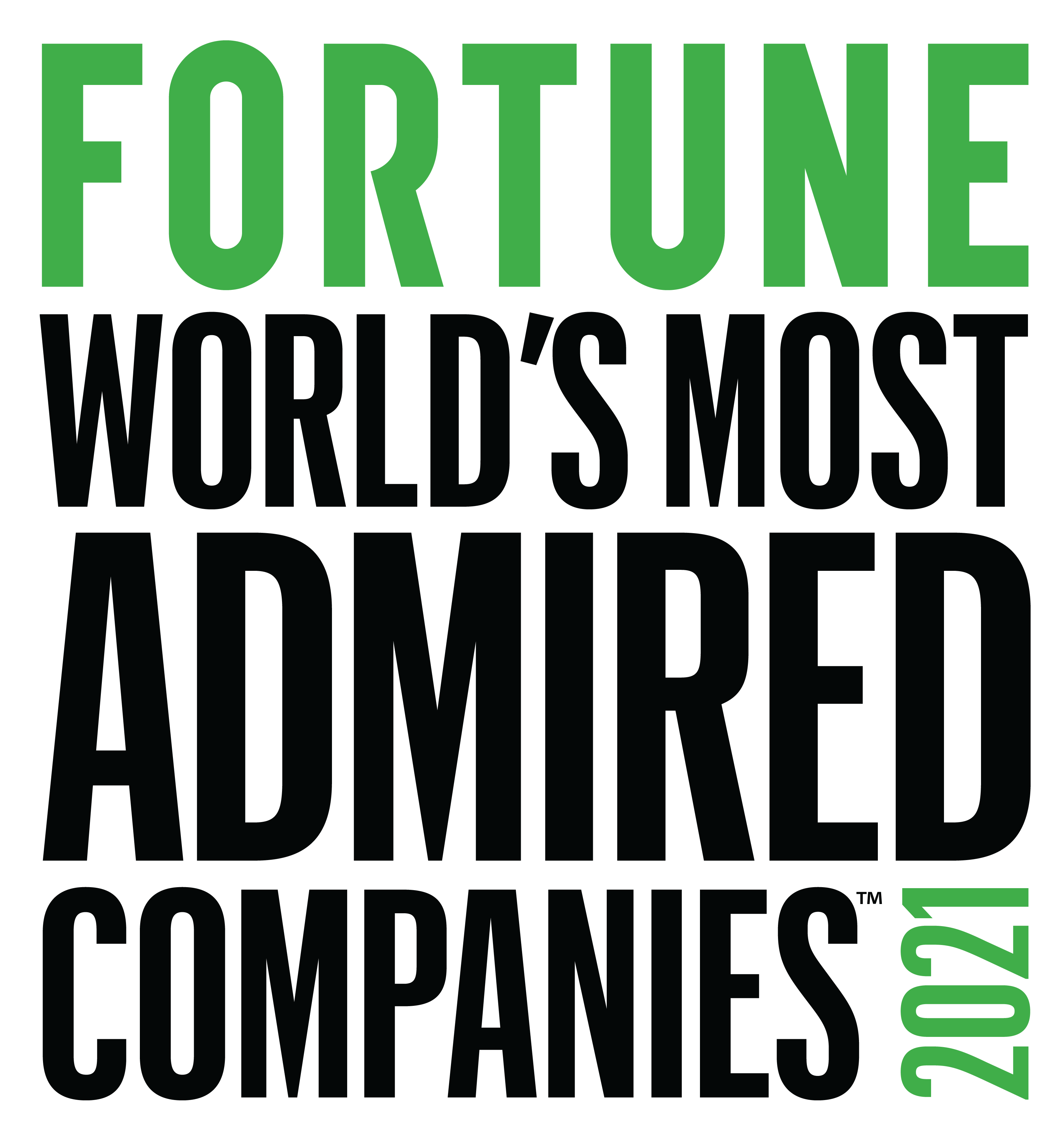 Fortune World's Most Admired Companies Award Logo 2021