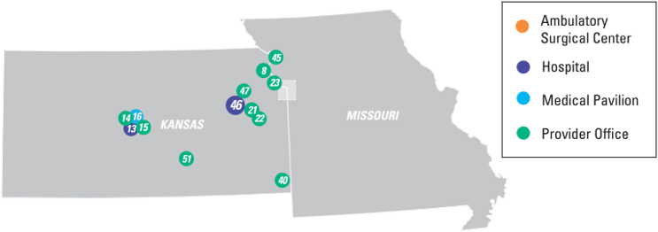 Find a Location at Kansas Health System