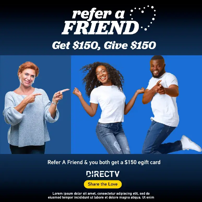 Refer A Friend & you both get a $150 egift card